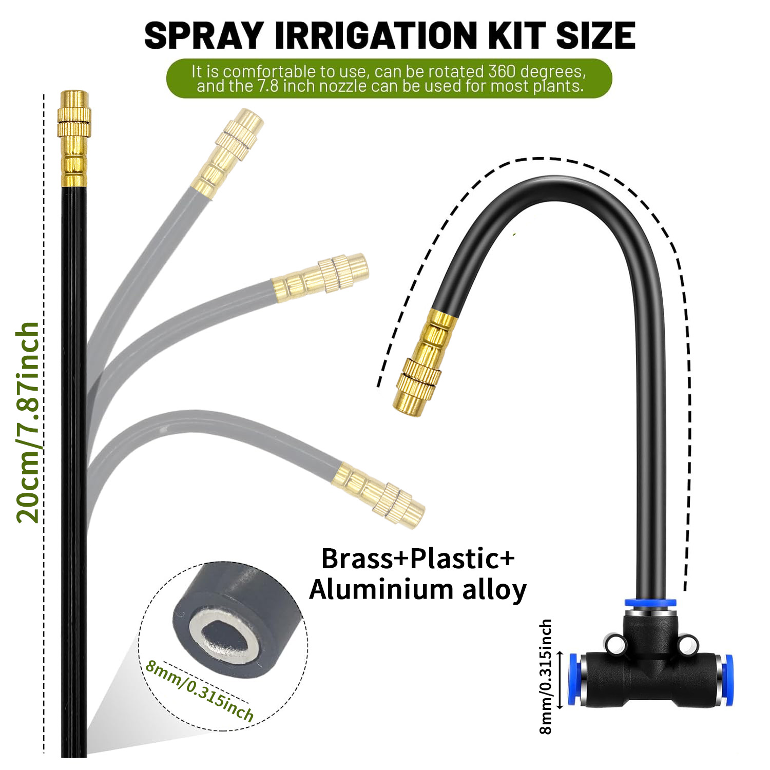 5/8mm PE Hose Sprayer Kit 60W  - Automatic Plant Waterer recension och pris